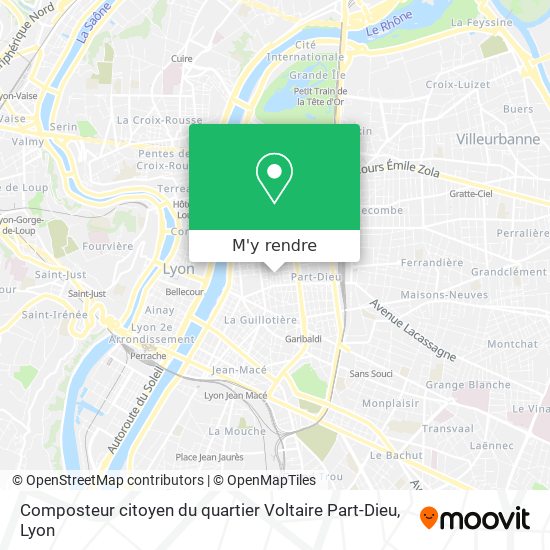 Composteur citoyen du quartier Voltaire Part-Dieu plan