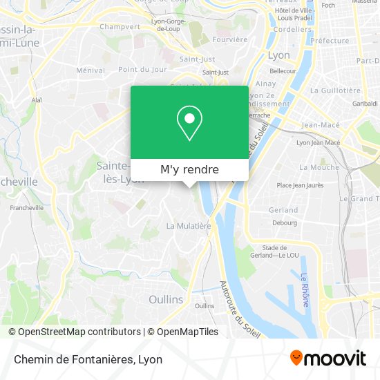 Chemin de Fontanières plan