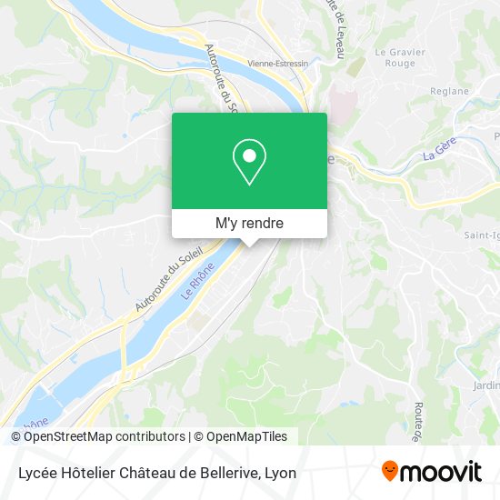 Lycée Hôtelier Château de Bellerive plan