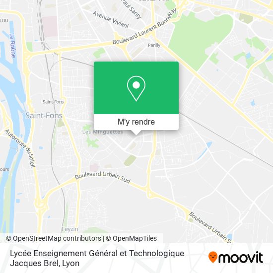 Lycée Enseignement Général et Technologique Jacques Brel plan