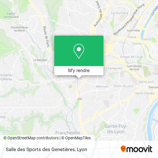 Salle des Sports des Genetières plan