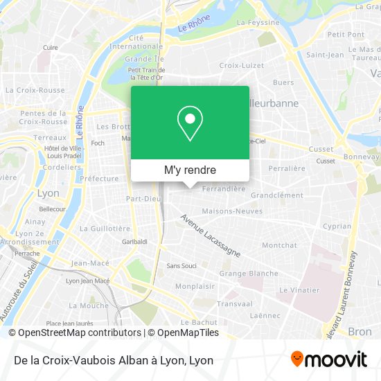 De la Croix-Vaubois Alban à Lyon plan