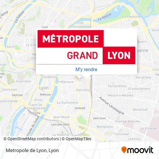 Metropole de Lyon plan