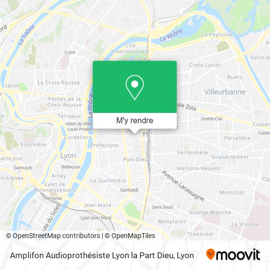 Amplifon Audioprothésiste Lyon la Part Dieu plan