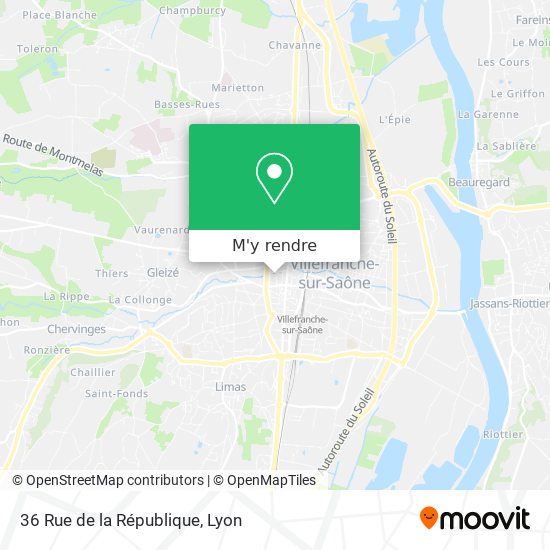 36 Rue de la République plan