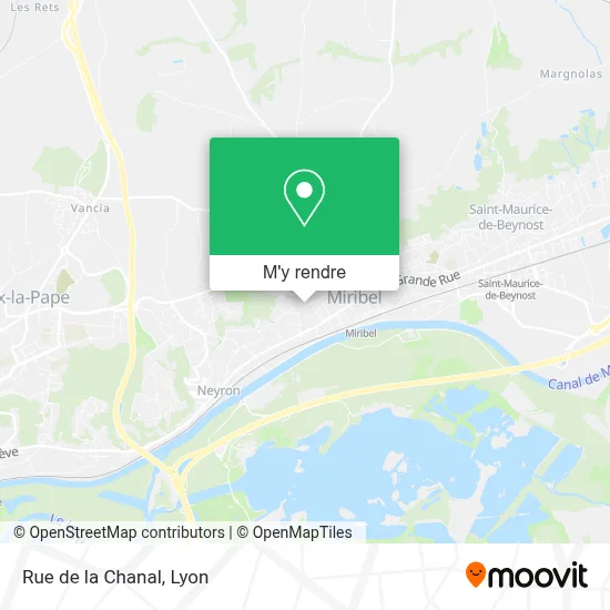 Rue de la Chanal plan