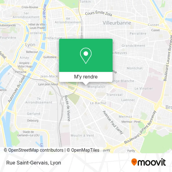 Rue Saint-Gervais plan