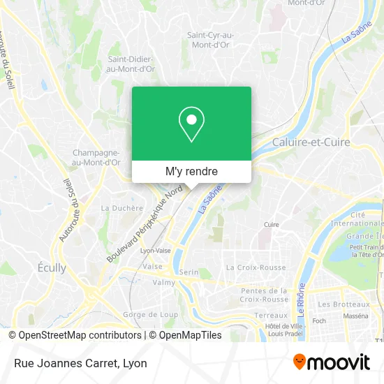 Rue Joannes Carret plan