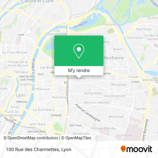 100 Rue des Charmettes plan