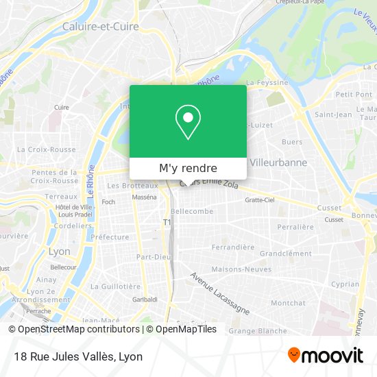 18 Rue Jules Vallès plan