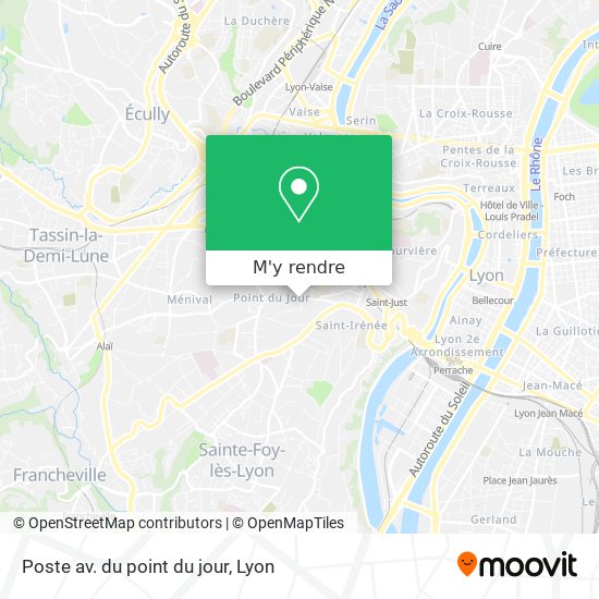 Poste av. du point du jour plan
