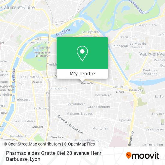 Pharmacie des Gratte Ciel
28 avenue Henri Barbusse plan
