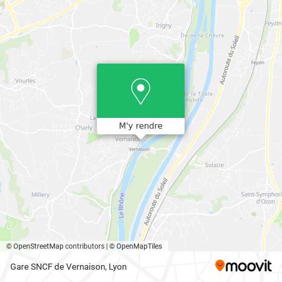 Gare SNCF de Vernaison plan