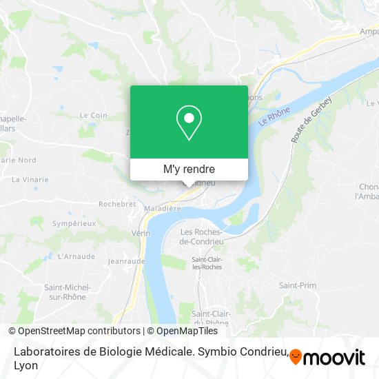 Laboratoires de Biologie Médicale. Symbio Condrieu plan