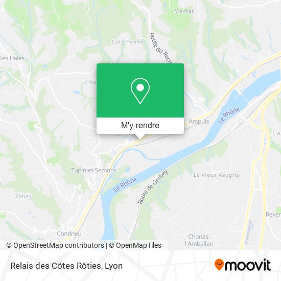 Relais des Côtes Rôties plan