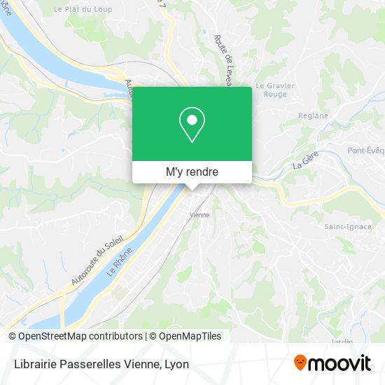 Librairie Passerelles Vienne plan