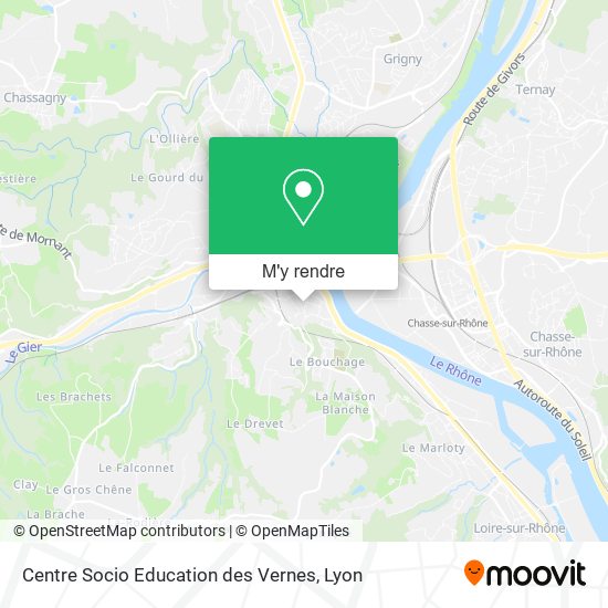 Centre Socio Education des Vernes plan