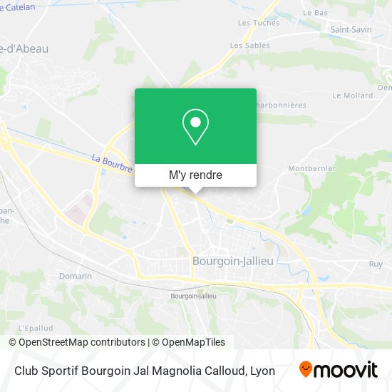 Club Sportif Bourgoin Jal Magnolia Calloud plan