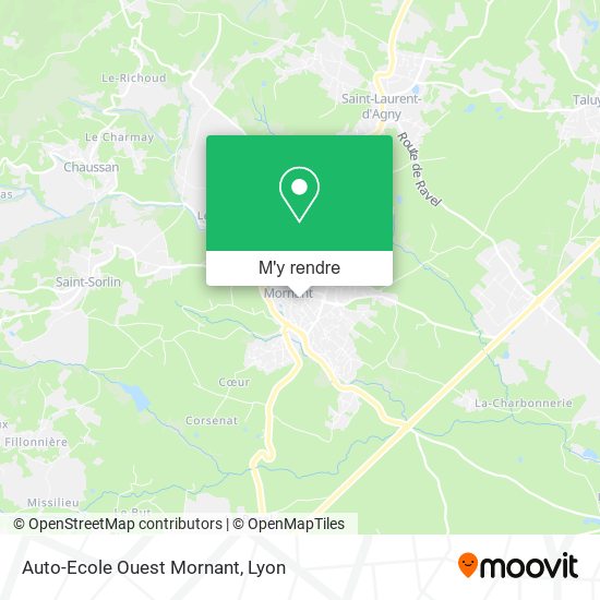 Auto-Ecole Ouest Mornant plan