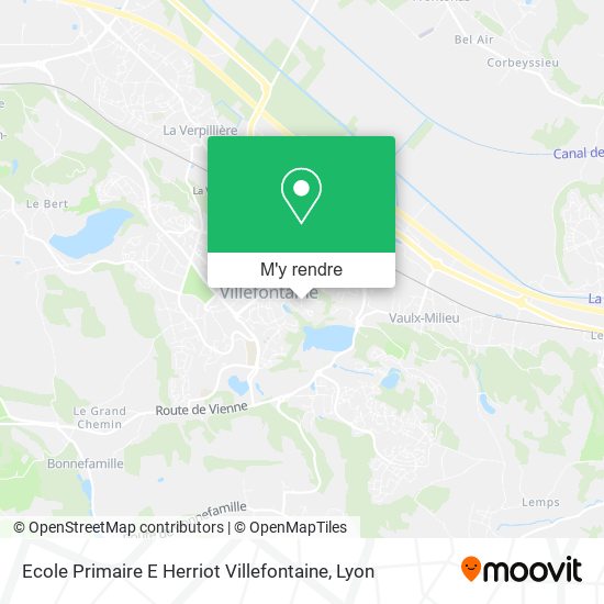 Ecole Primaire E Herriot Villefontaine plan