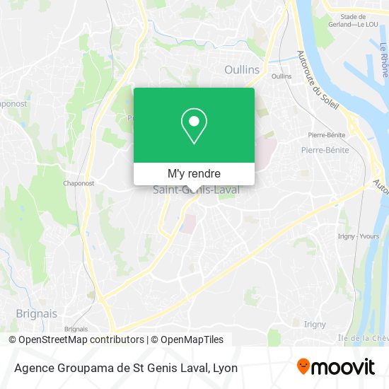 Agence Groupama de St Genis Laval plan
