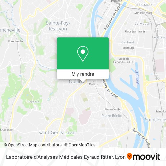 Laboratoire d'Analyses Médicales Eyraud Ritter plan