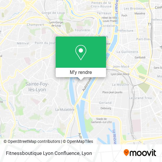 Fitnessboutique Lyon Confluence plan