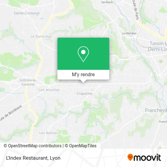 L'Index Restaurant plan