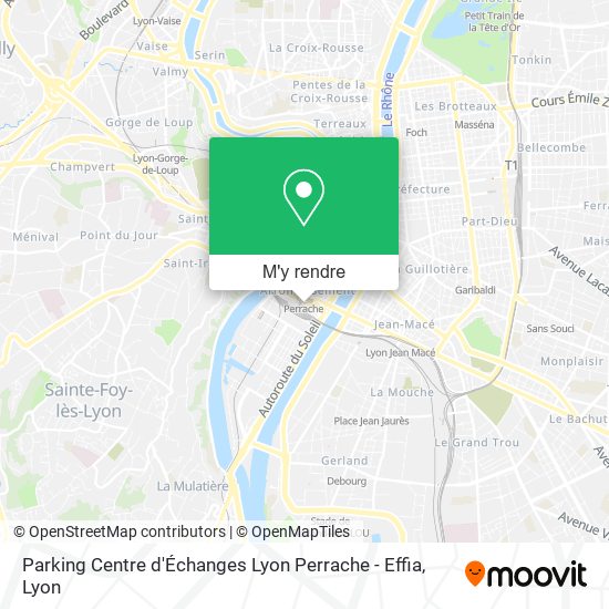 Parking Centre d'Échanges Lyon Perrache - Effia plan