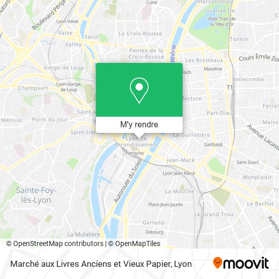 Marché aux Livres Anciens et Vieux Papier plan