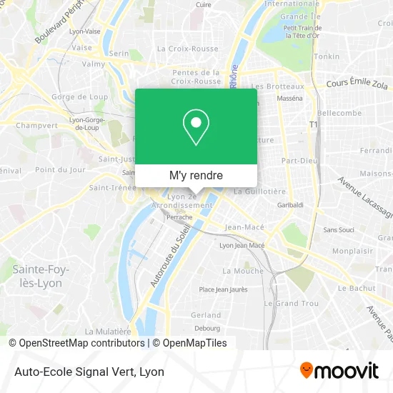 Auto-Ecole Signal Vert plan