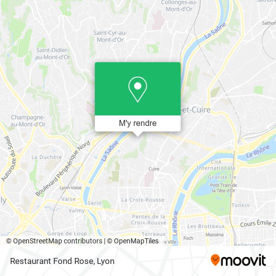 Restaurant Fond Rose plan
