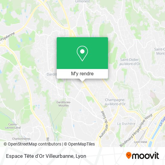 Espace Tête d'Or Villeurbanne plan