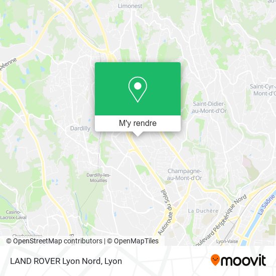 LAND ROVER Lyon Nord plan