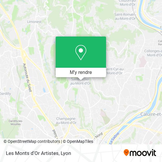 Les Monts d'Or Artistes plan