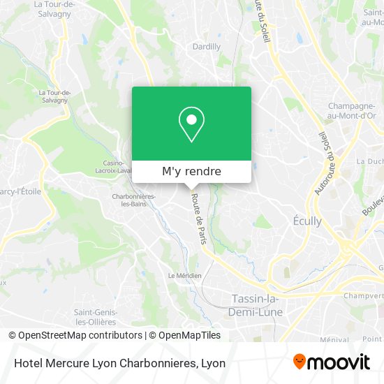 Hotel Mercure Lyon Charbonnieres plan
