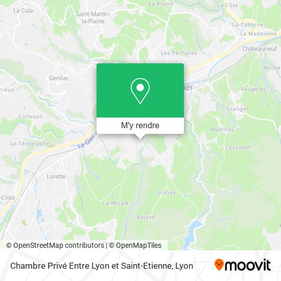 Chambre Privé Entre Lyon et Saint-Etienne plan