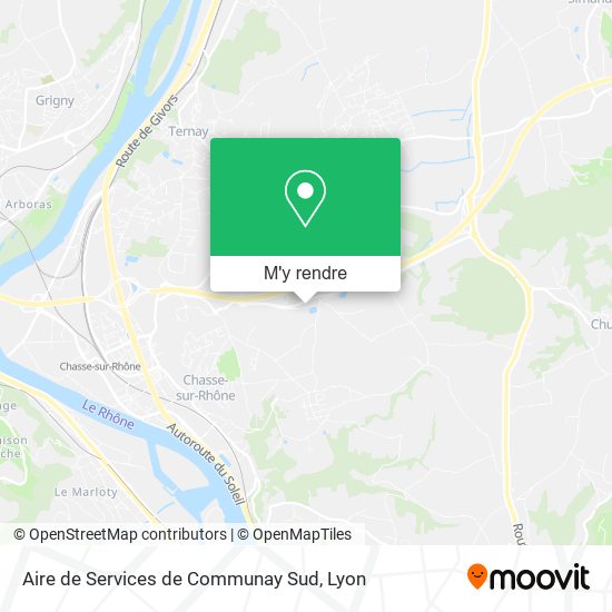 Aire de Services de Communay Sud plan