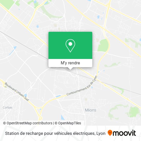 Station de recharge pour véhicules électriques plan