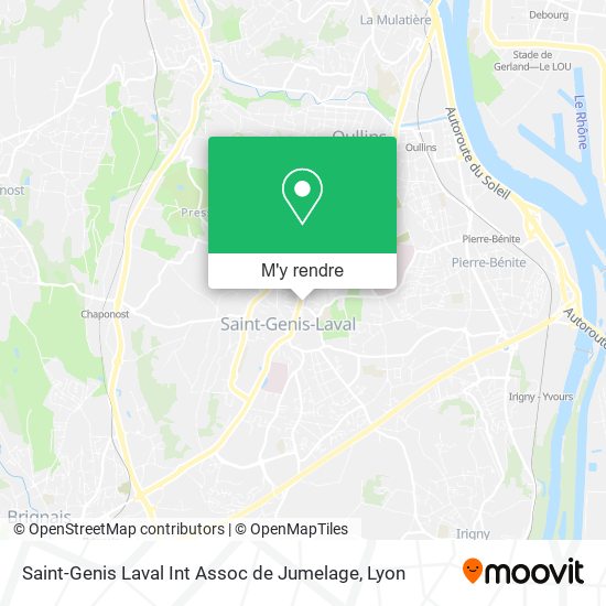 Saint-Genis Laval Int Assoc de Jumelage plan