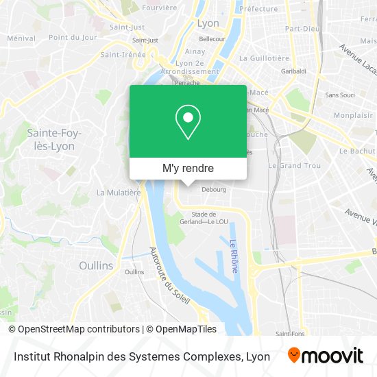 Institut Rhonalpin des Systemes Complexes plan