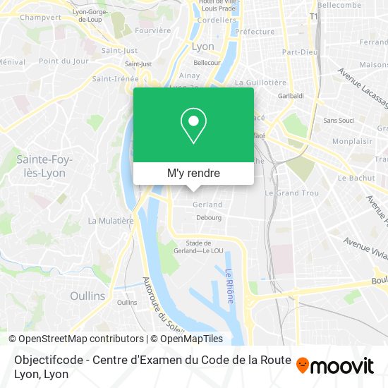 Objectifcode - Centre d'Examen du Code de la Route Lyon plan