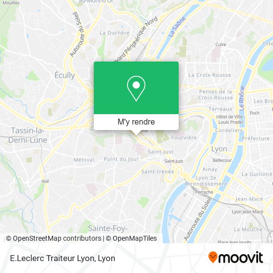 E.Leclerc Traiteur Lyon plan