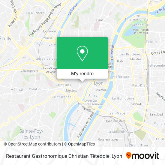 Restaurant Gastronomique Christian Têtedoie plan