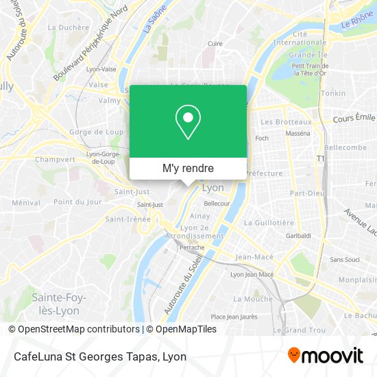 CafeLuna St Georges Tapas plan
