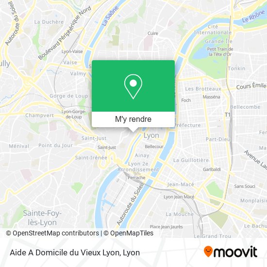 Aide A Domicile du Vieux Lyon plan