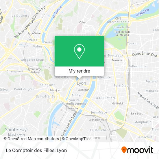 Le Comptoir des Filles plan