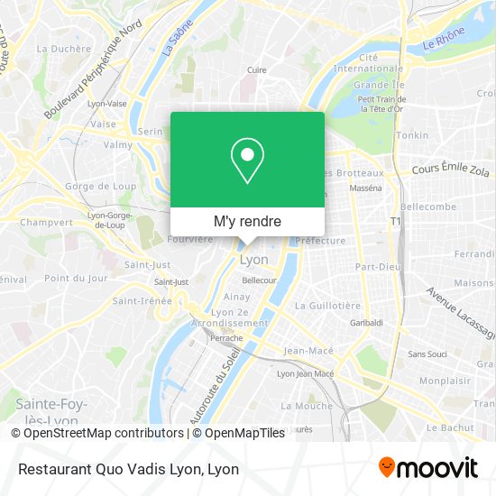 Restaurant Quo Vadis Lyon plan