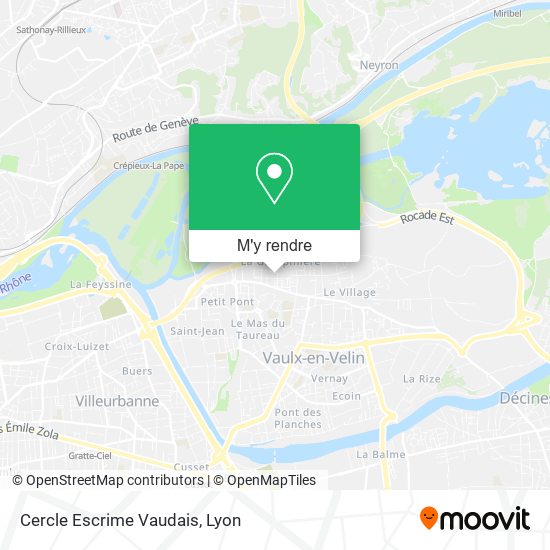 Cercle Escrime Vaudais plan