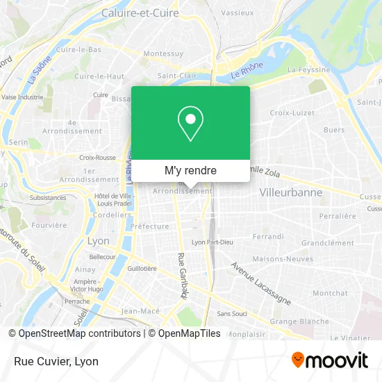 Rue Cuvier plan